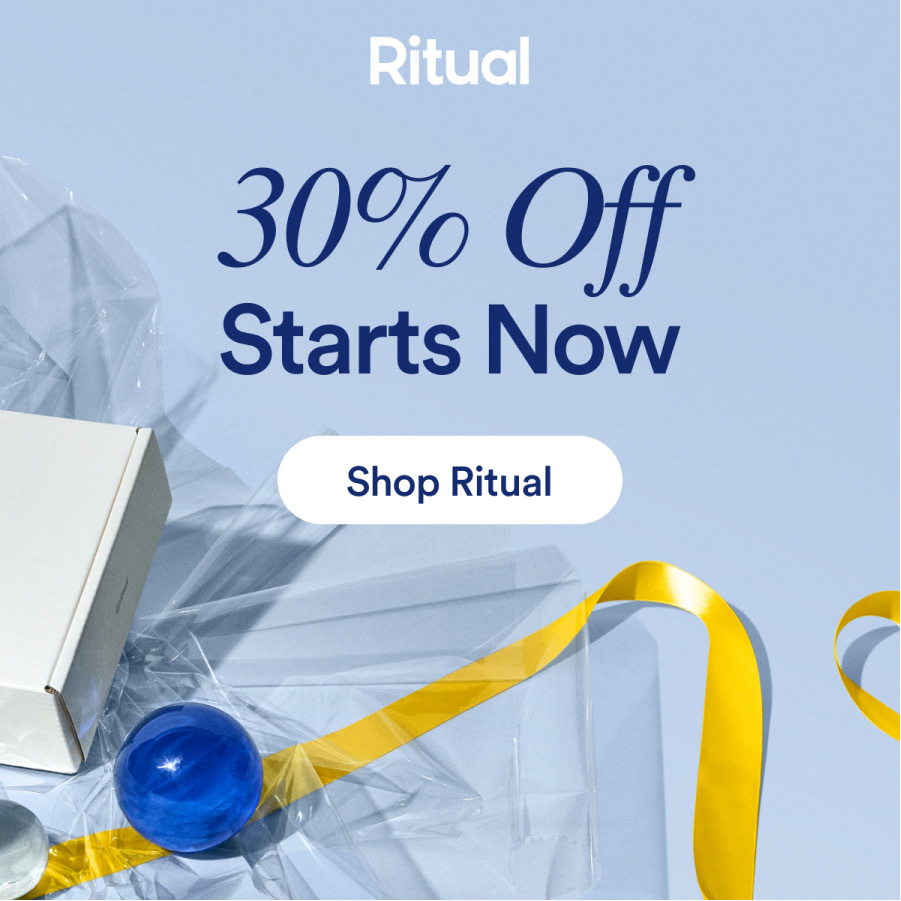 Ritual New Years Sale: Get 30% Off Protein and Multivitamins Your First Month