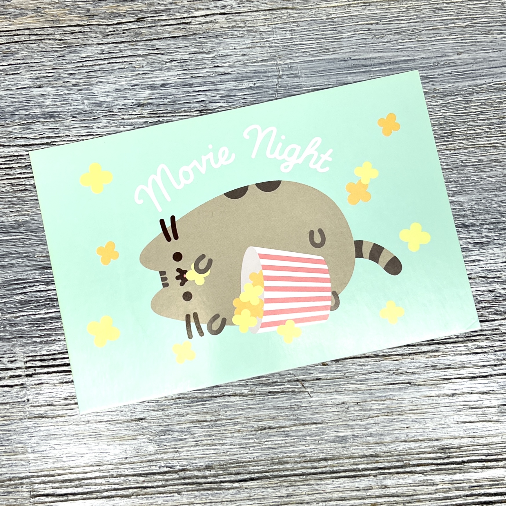 Front of Card for Pusheen Box Winter 2021