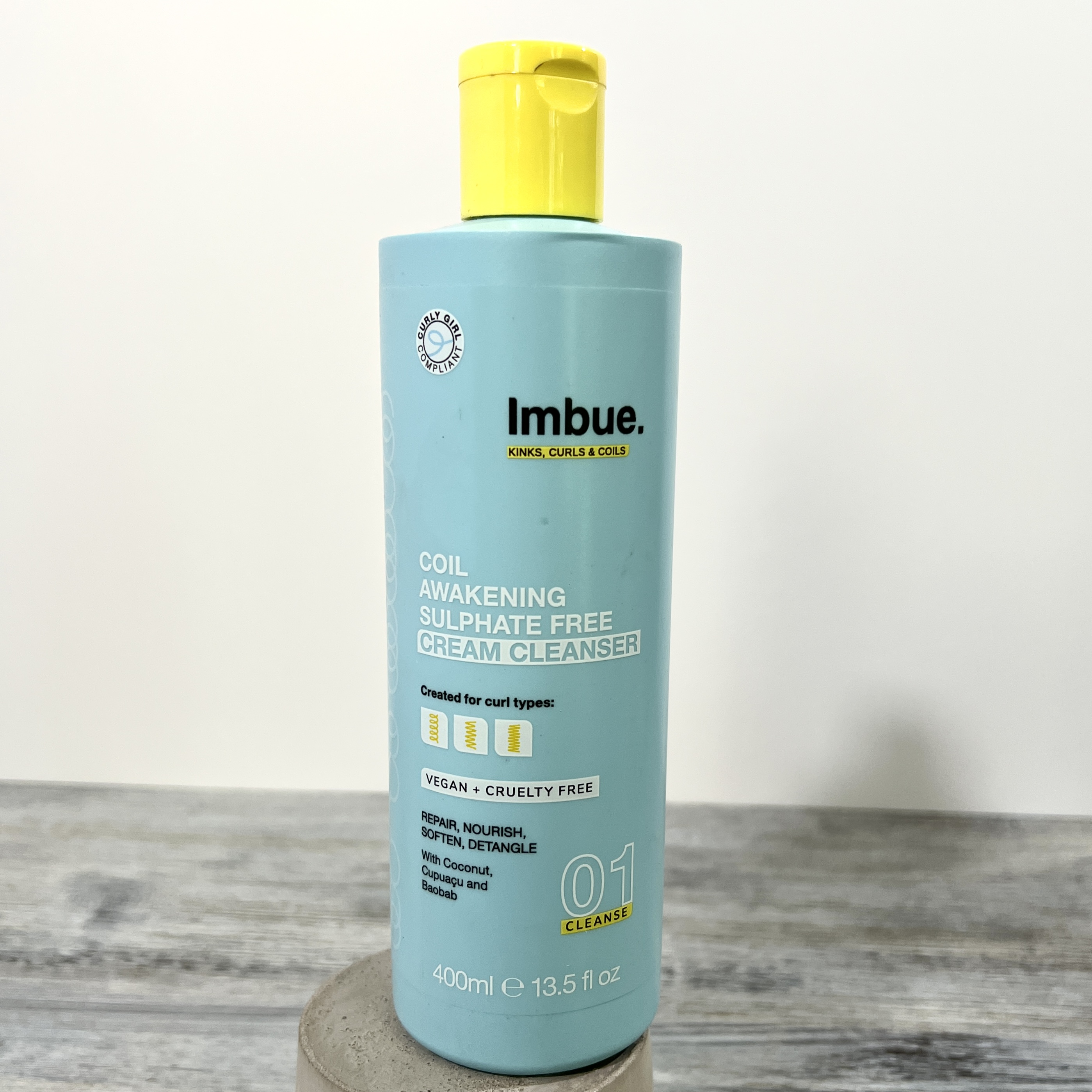Front of Imbue Shampoo for Cocotique January 2022