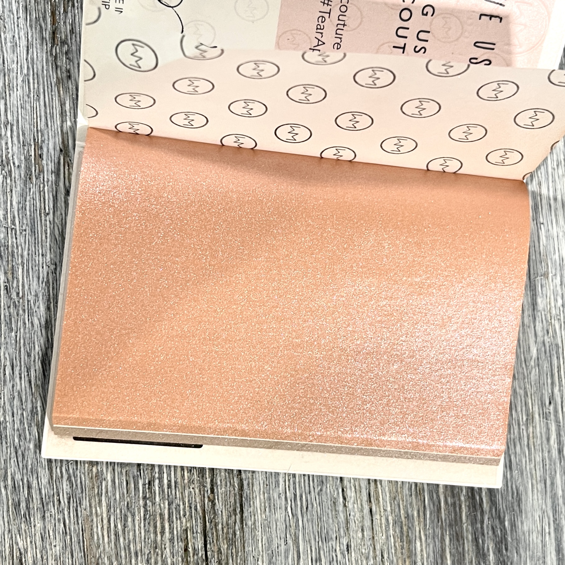 Open Shot of Mai Couture Makeup Sheets for The Beauty Box January 2022