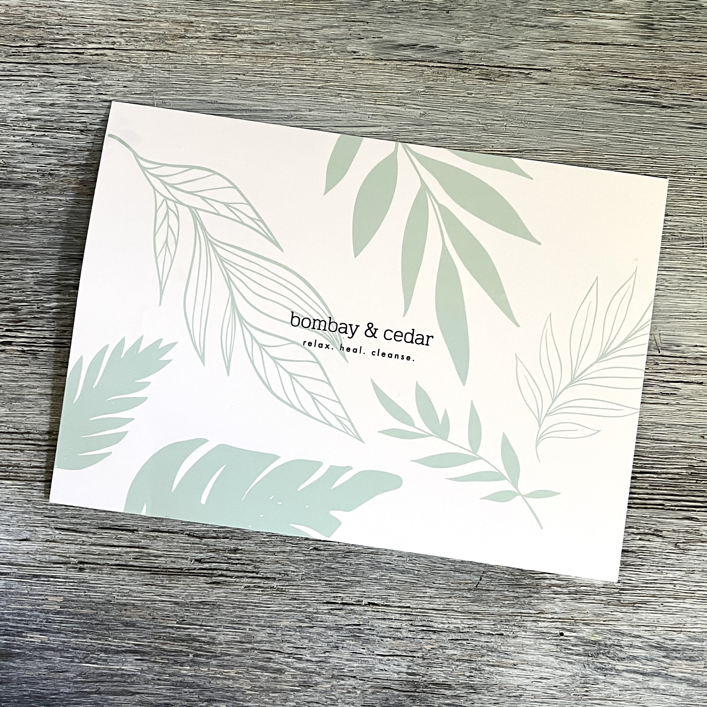 Front of Card for Bombay and Cedar Lifestyle Box November 2021