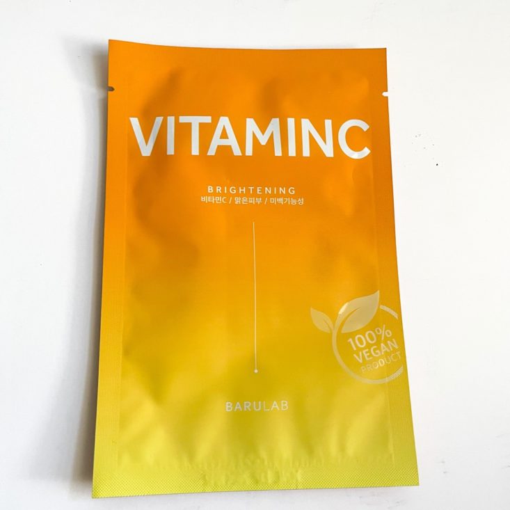 yellow ombre sheet mask