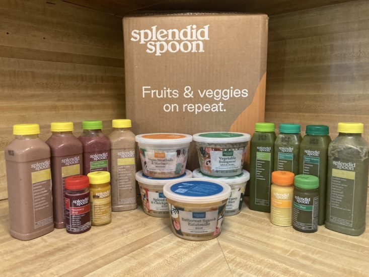 Splendid Spoon Box with items