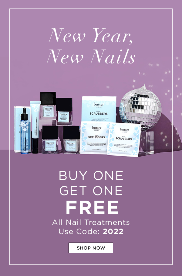 Butter London New Deal: Buy 1 Take 1 On All Nail Treatments!