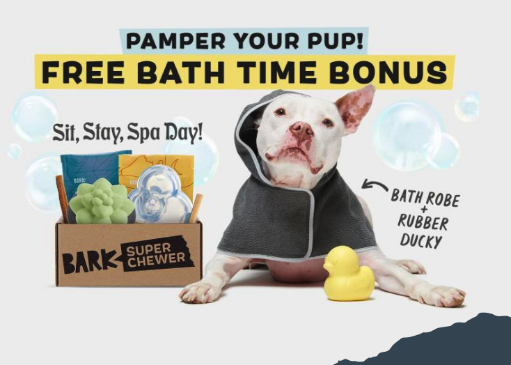 Barkbox Super Chewer Deal: Free Robe & Rubber Ducky With First Box Order