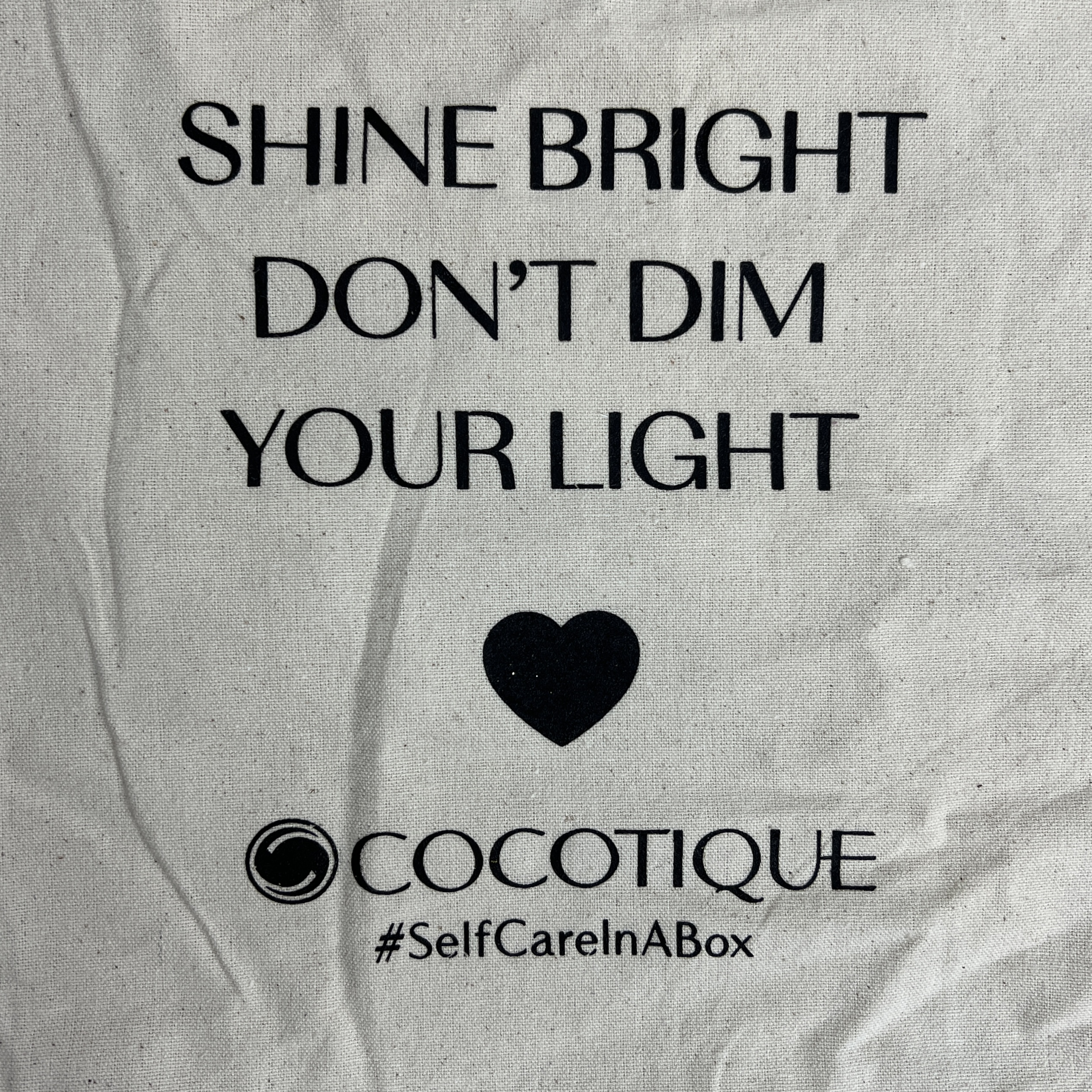 Closeup of Bag for Cocotique December 2021