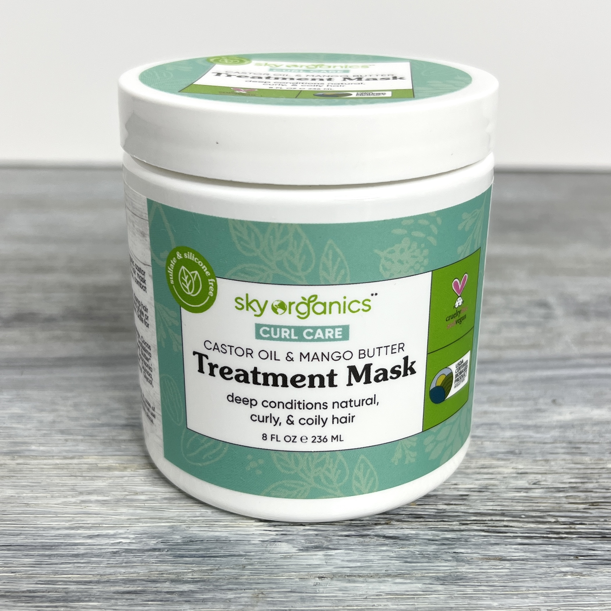 Front of Sky Organics Treatment Mask for Cocotique December 2021