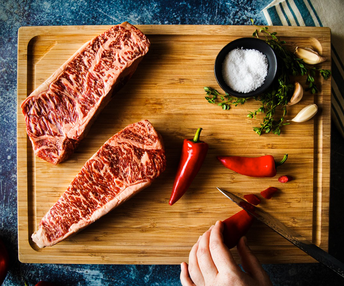 Holy Grail Steak Deal – $45 Off Santa Carota Prestige Carrot Fed Strip Steak 6-Pack