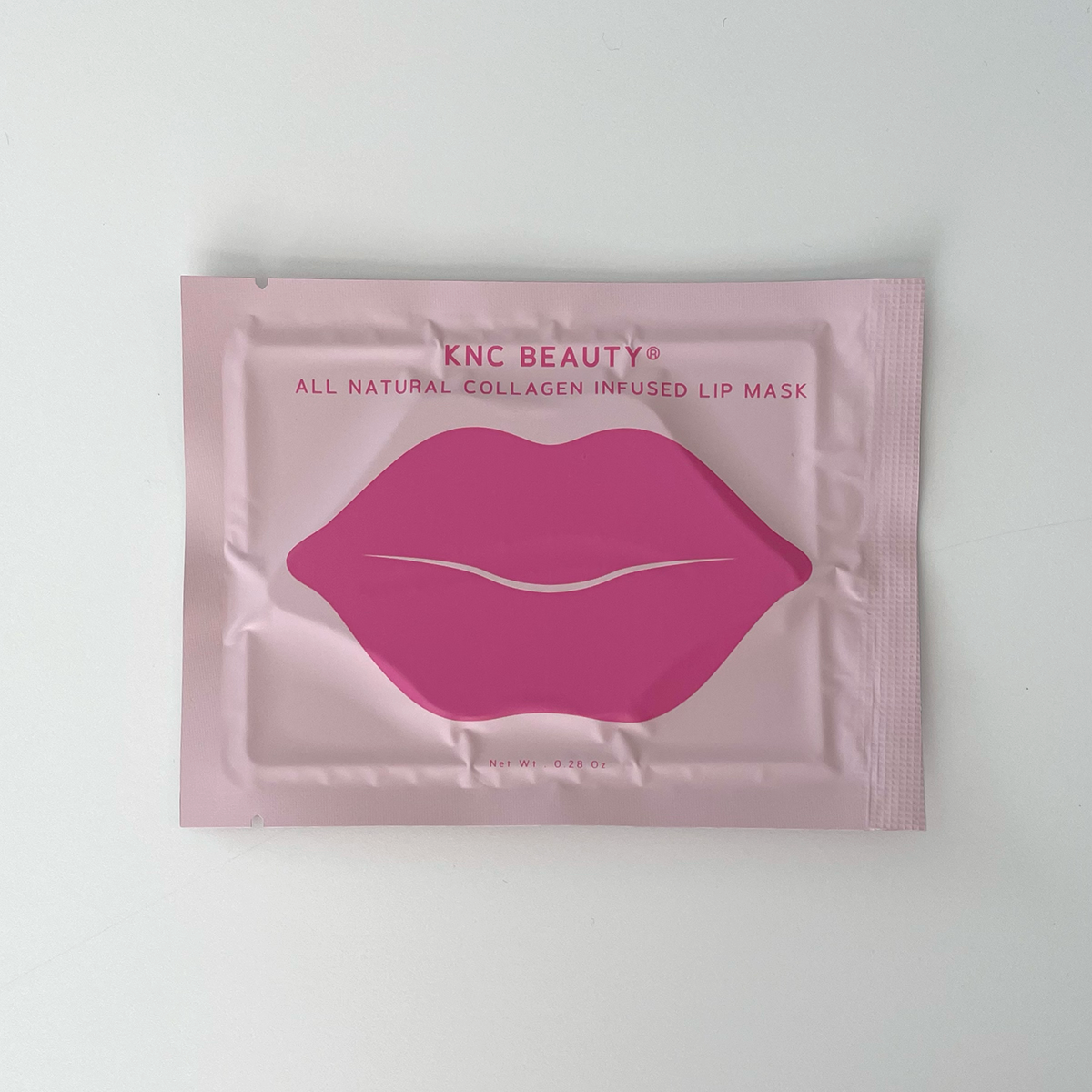 front packaging of KNC Beauty single-use lip mask