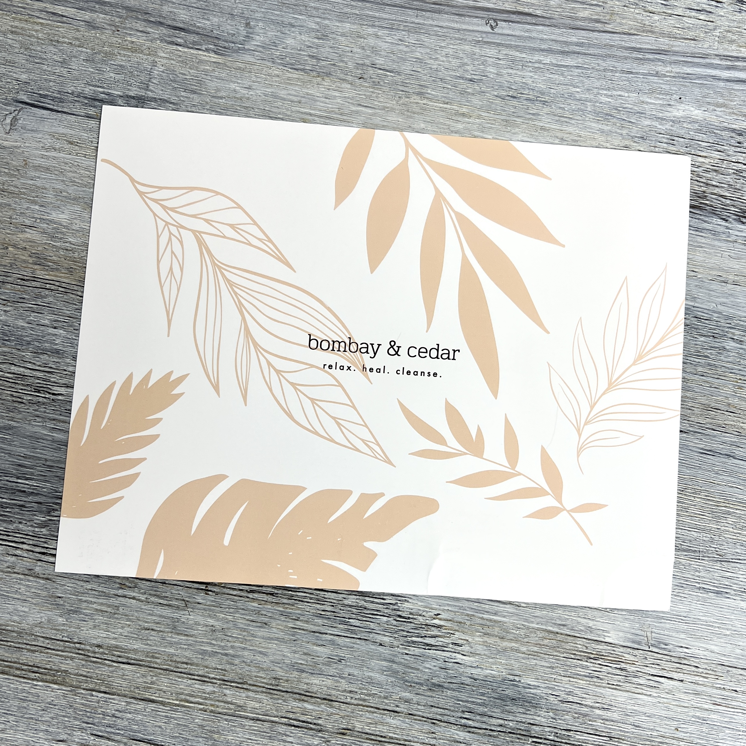 Front of Card for Bombay and Cedar Lifestyle Box Fall 2021