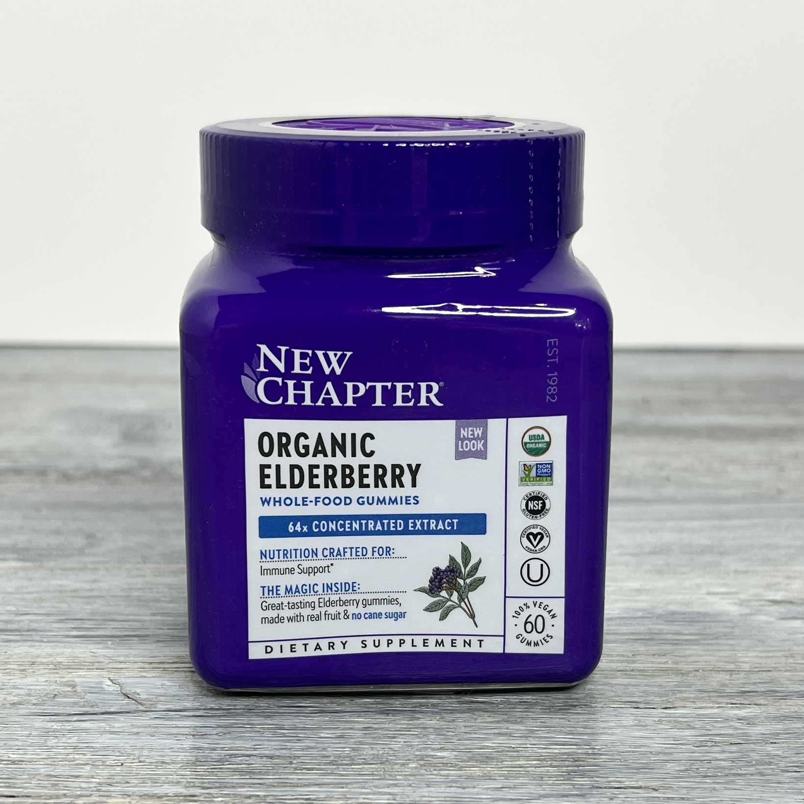 Front of New Chapter Organic Elderberry Gummies for Bombay and Cedar Lifestyle Box Fall 2021