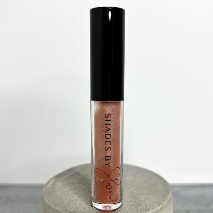 Front of Shades by Shan Lip Gloss in Erika for Ipsy Glam Bag January 2022