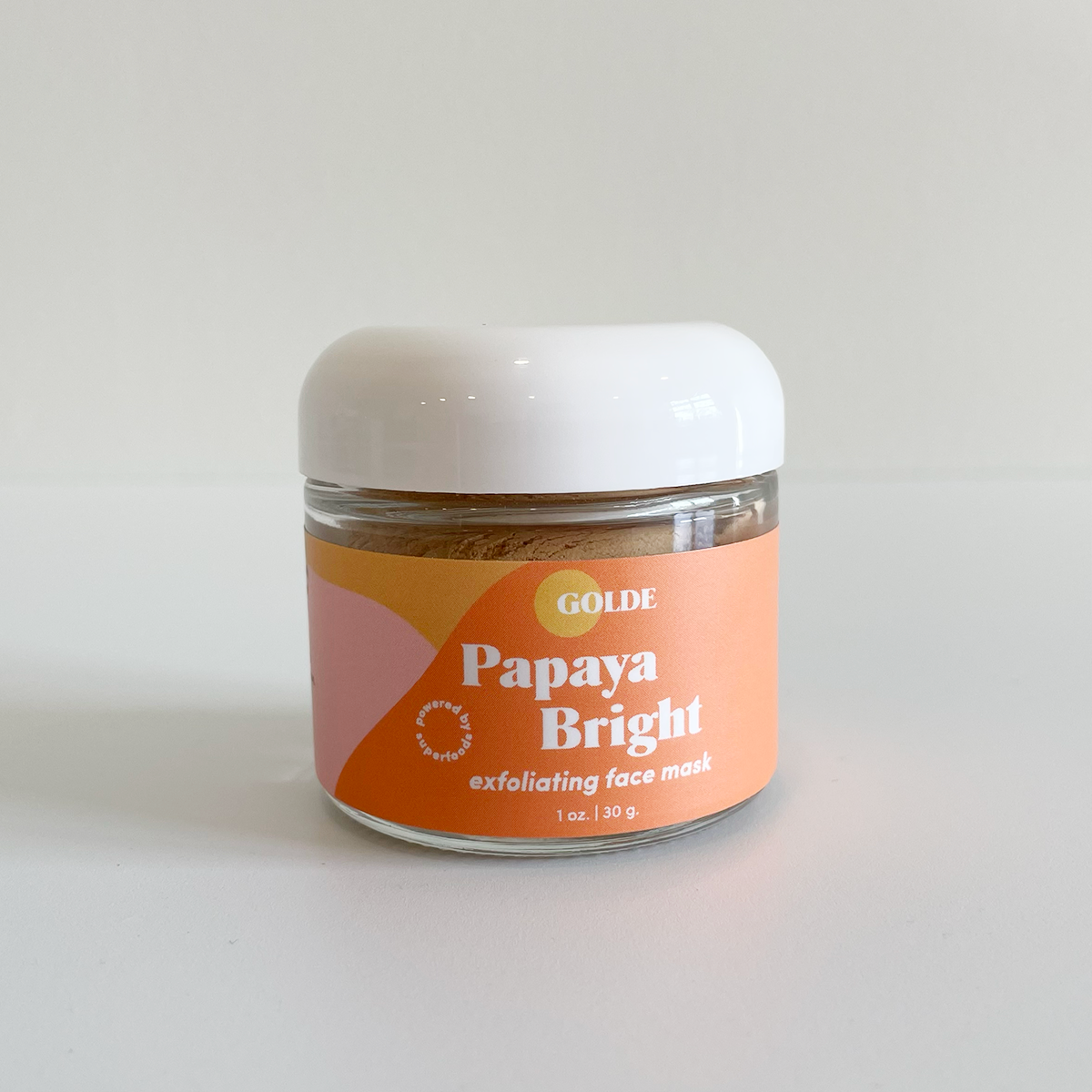 full size Gold Papaya Bright face mask