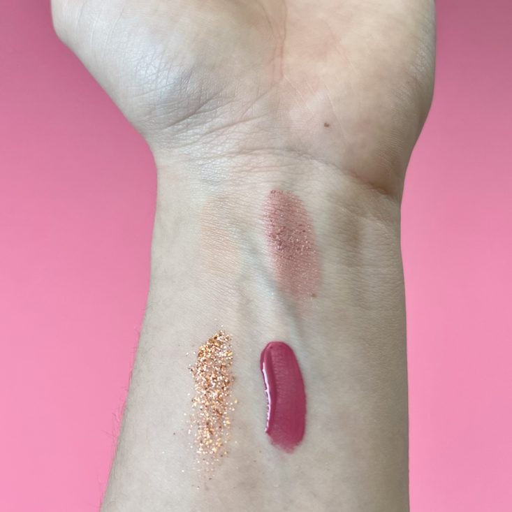 cosmetics swatches