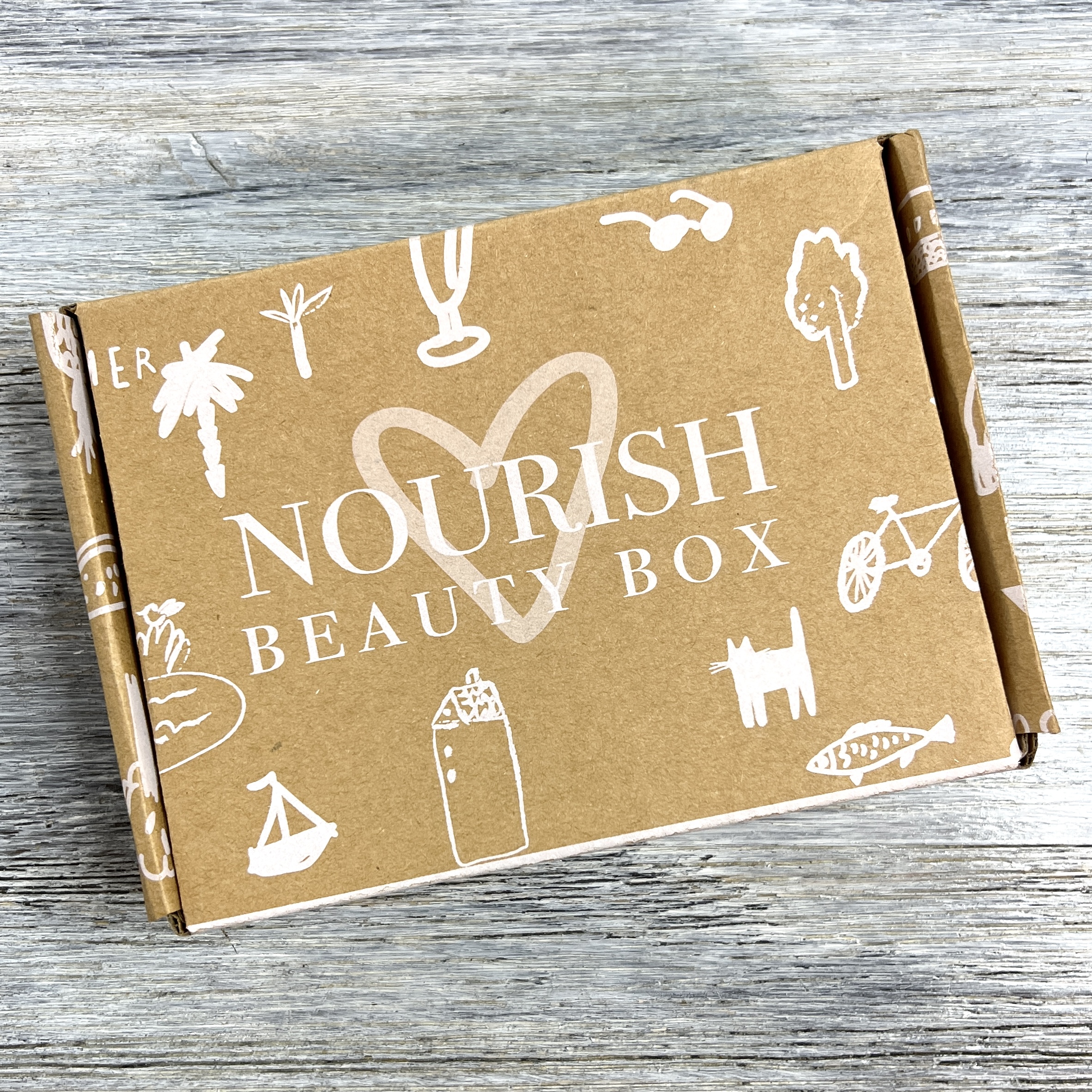Box for Nourish Beauty Box February 2022