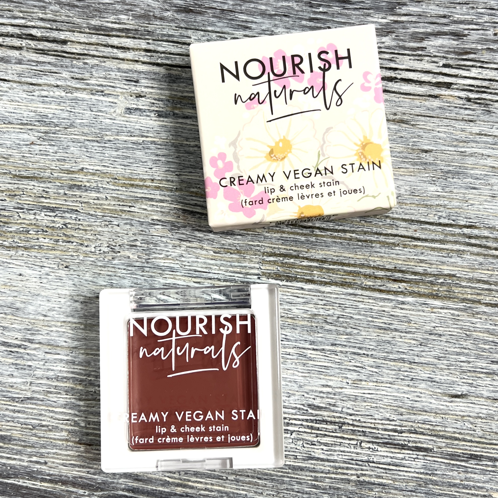 Front of Nourish Naturals Creamy Vegan Stain for Nourish Beauty Box February 2022