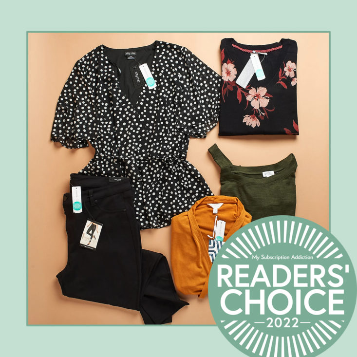 Wantable example clothes, winner of the best clothing subscription box category.