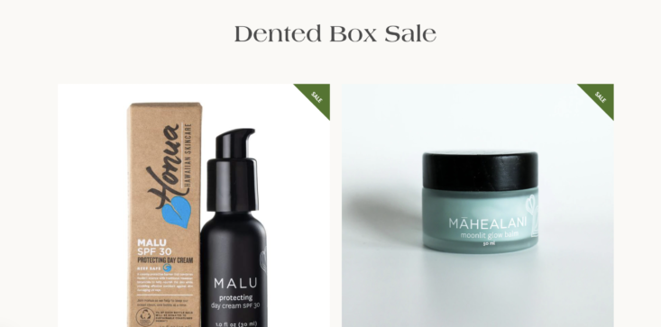 Dented Box Sale