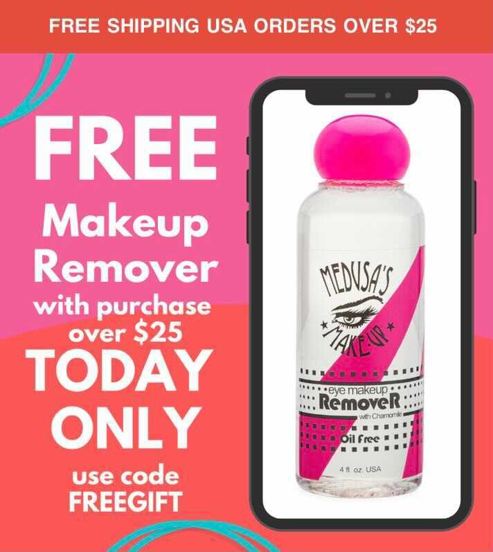 Medusa’s Makeup Coupon: Get Free Gift with $25+ Orders