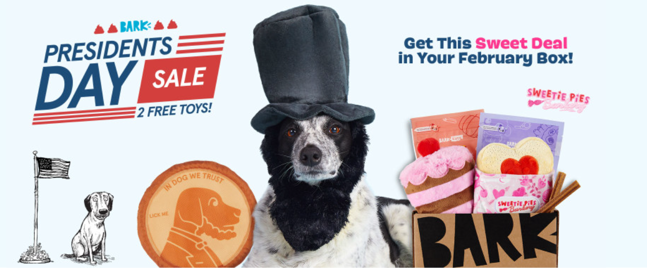 BarkBox Deal: Get Two Free President’s Day Toys With New Multi-Month ...