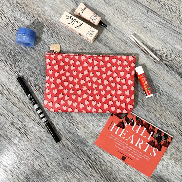 Full Contents for IPSY Glam Bag February 2022
