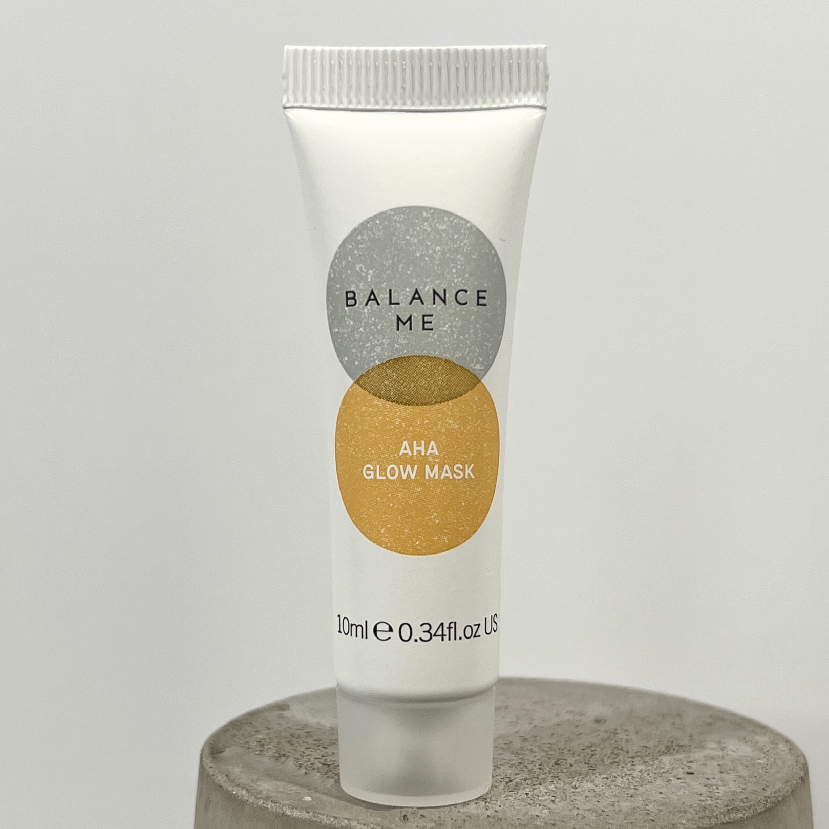 Front of Balance Me AHA Glow Mask for Birchbox February 2022