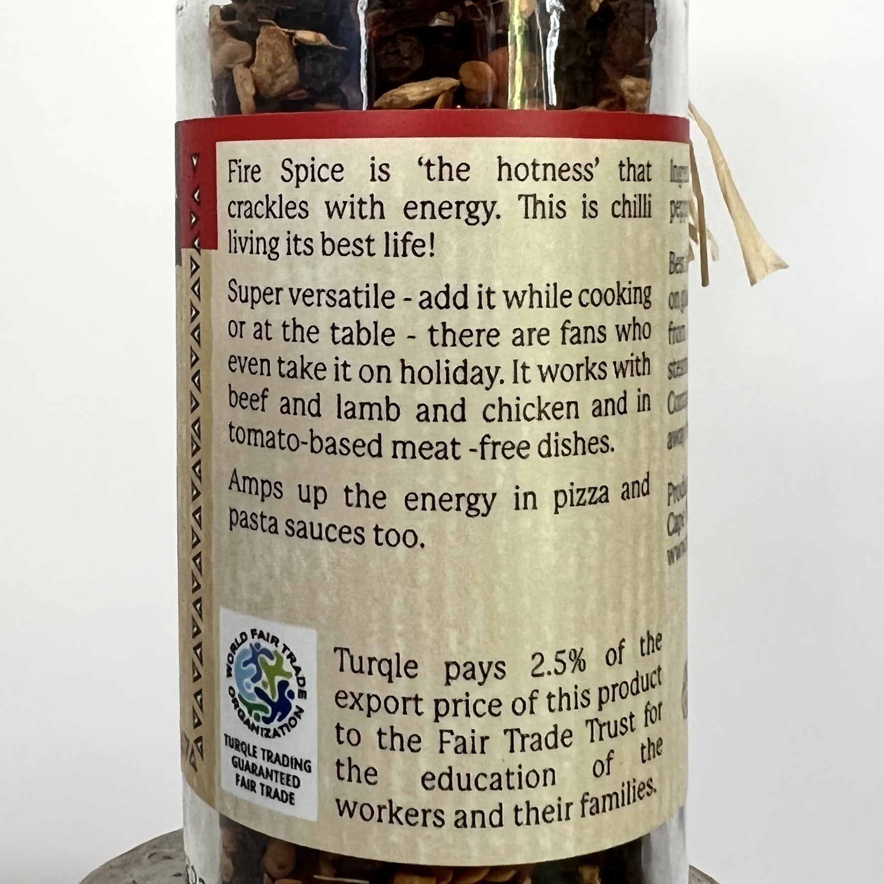 Back of Fire Spice for Brown Sugar Box February 2022