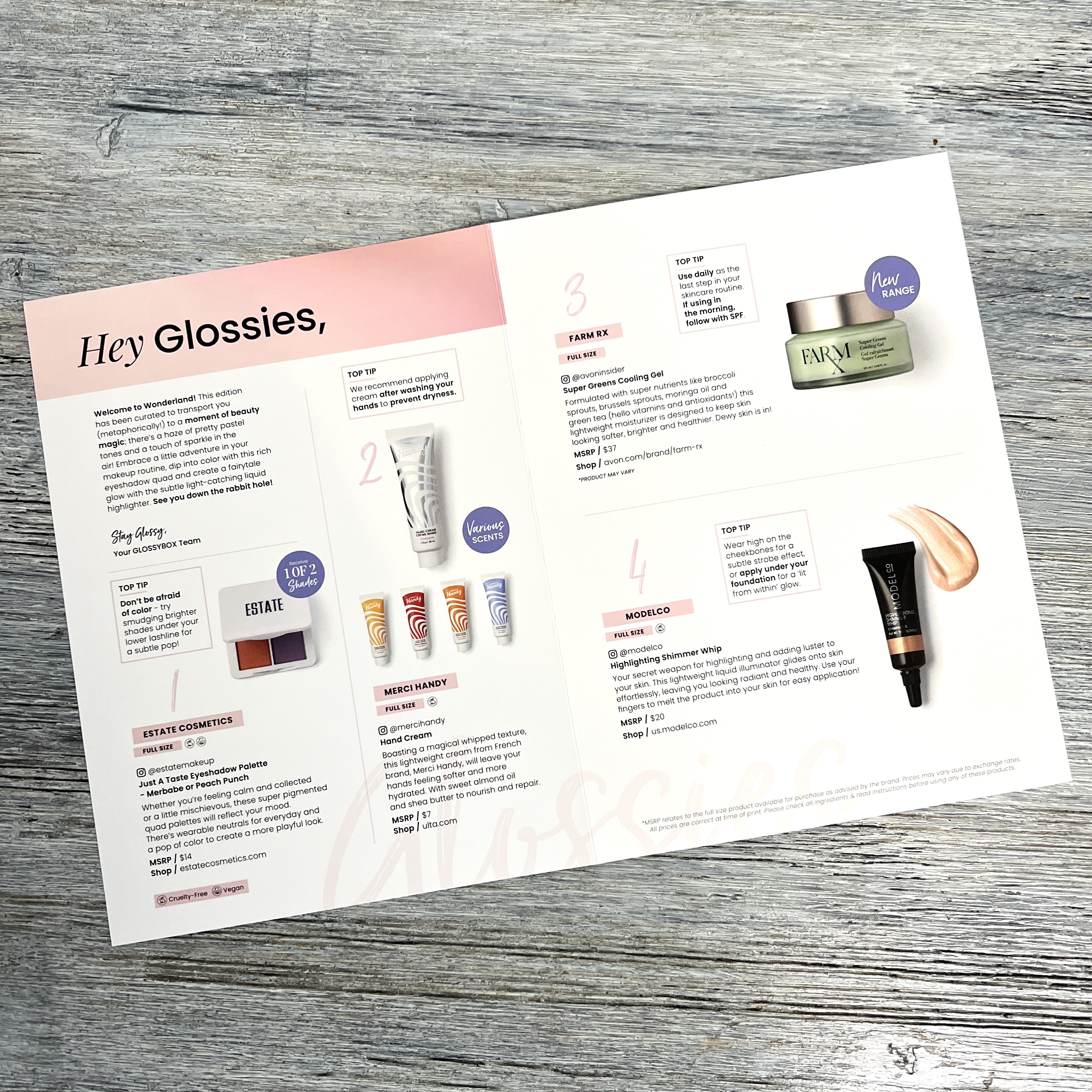 Open Shot of Book for Glossybox March 2022