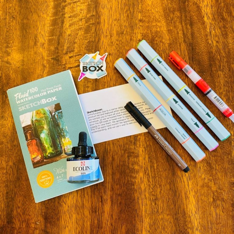 SketchBox Subscription Box April 2022 Review + Coupon MSA