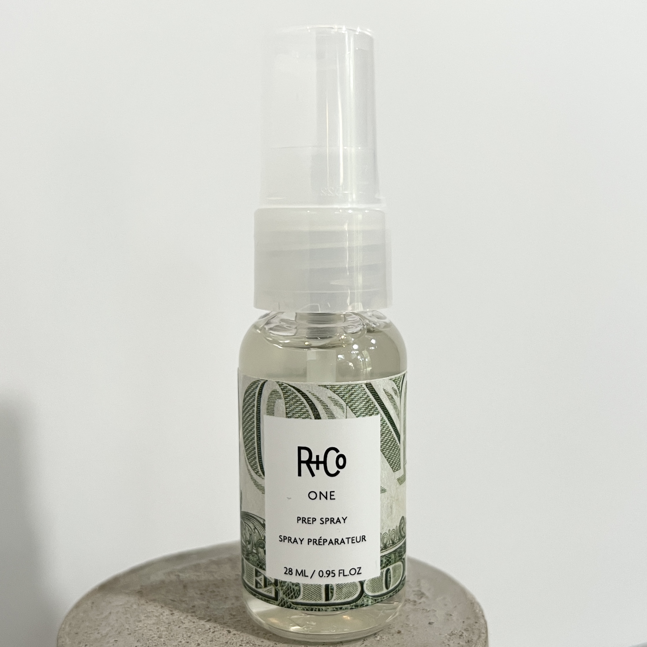 Front of R+Co. ONE Prep Spray for Birchbox March 2022