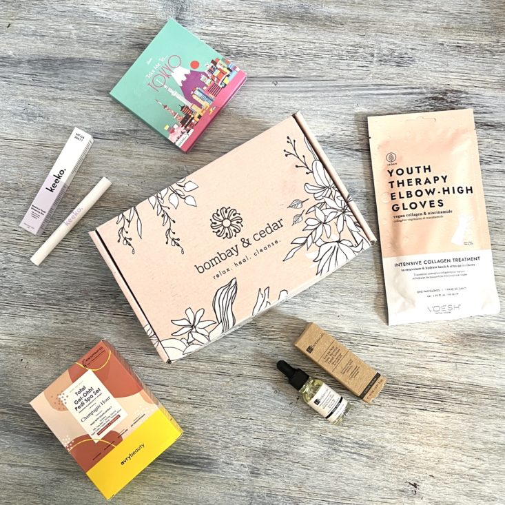 Full Contents for The Beauty Box by Bombay and Cedar March 2022