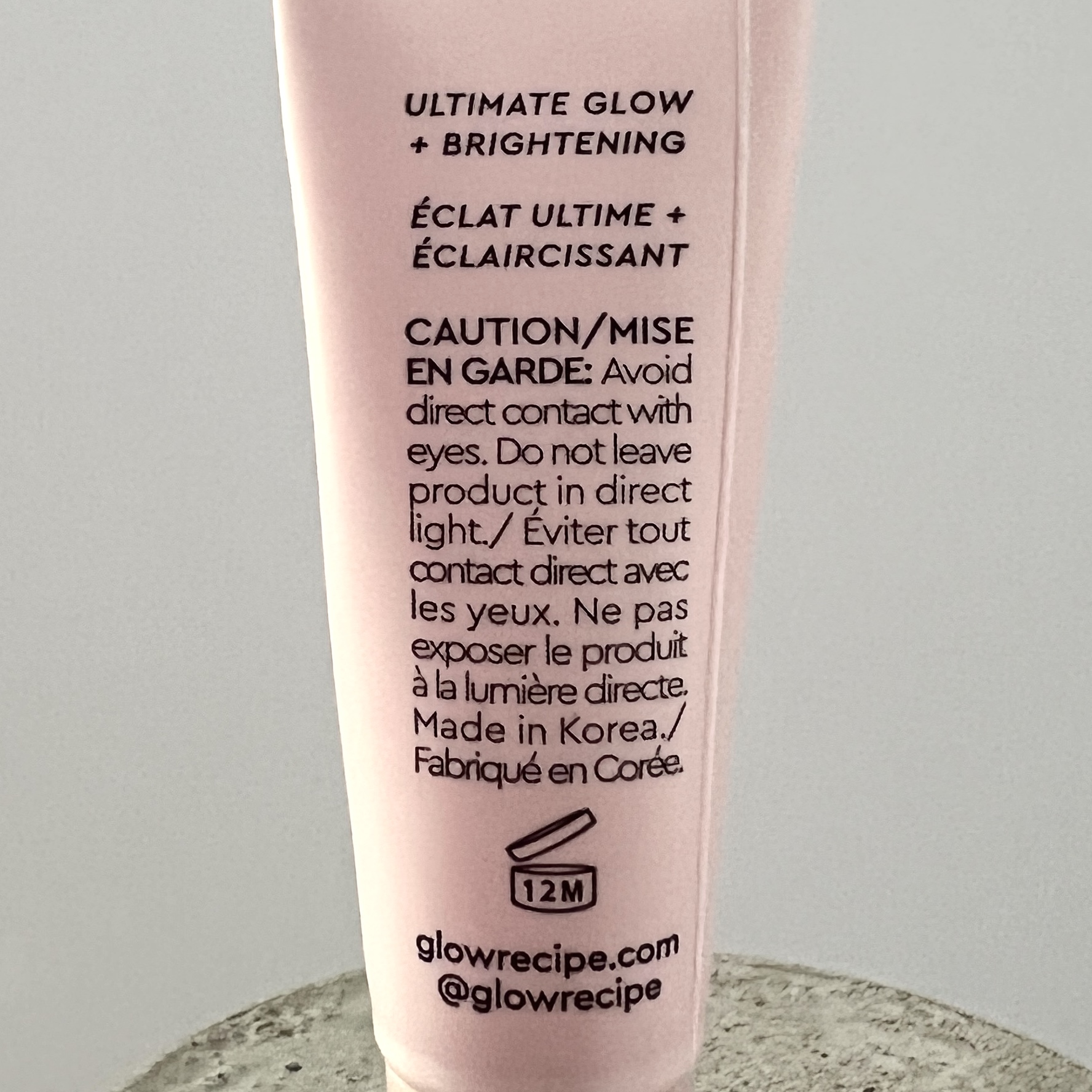 Back of Glow Recipe Watermelon Glow Dew Drops for Ipsy Glam Bag April 2022