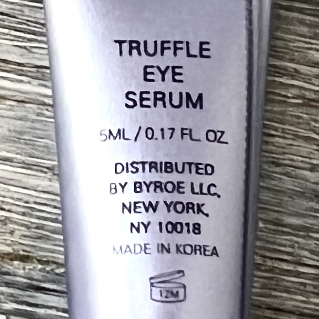 Back of Byroe Truffle Eye Serum for Birchbox April 2022