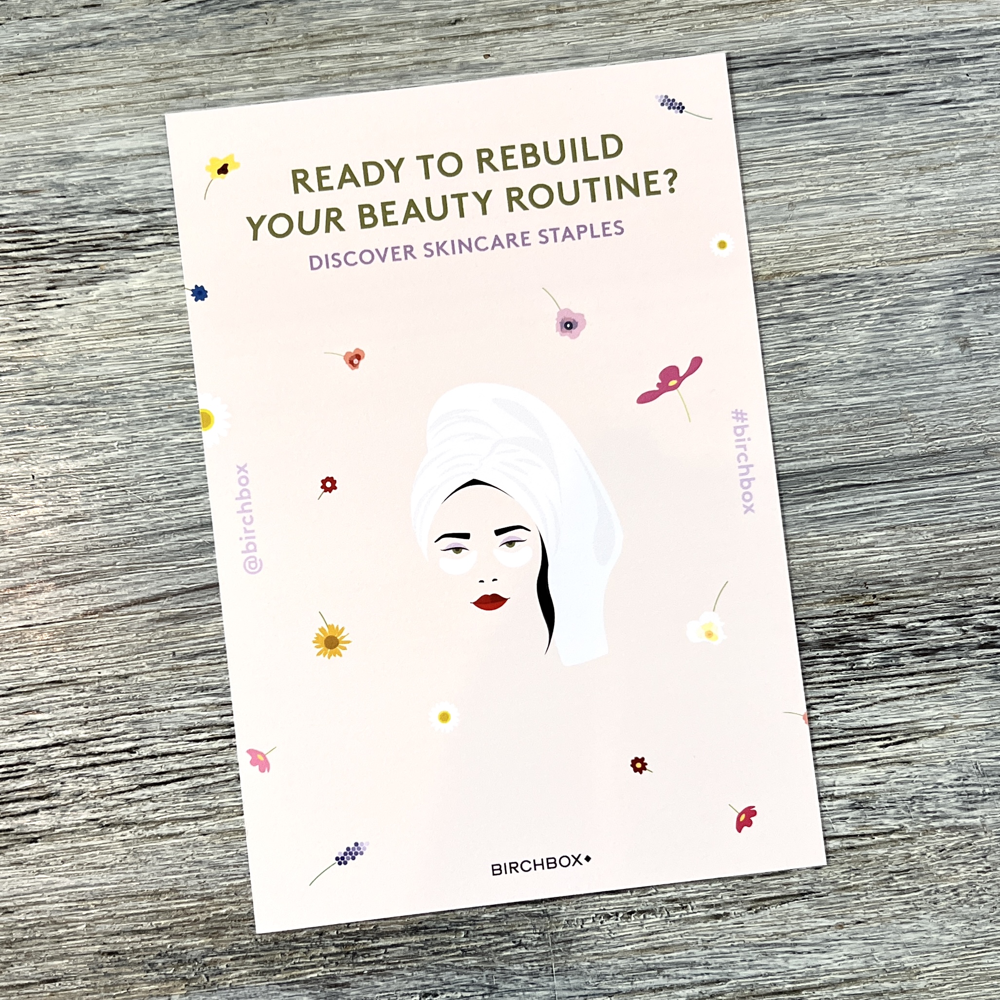 Front of Card for Birchbox April 2022