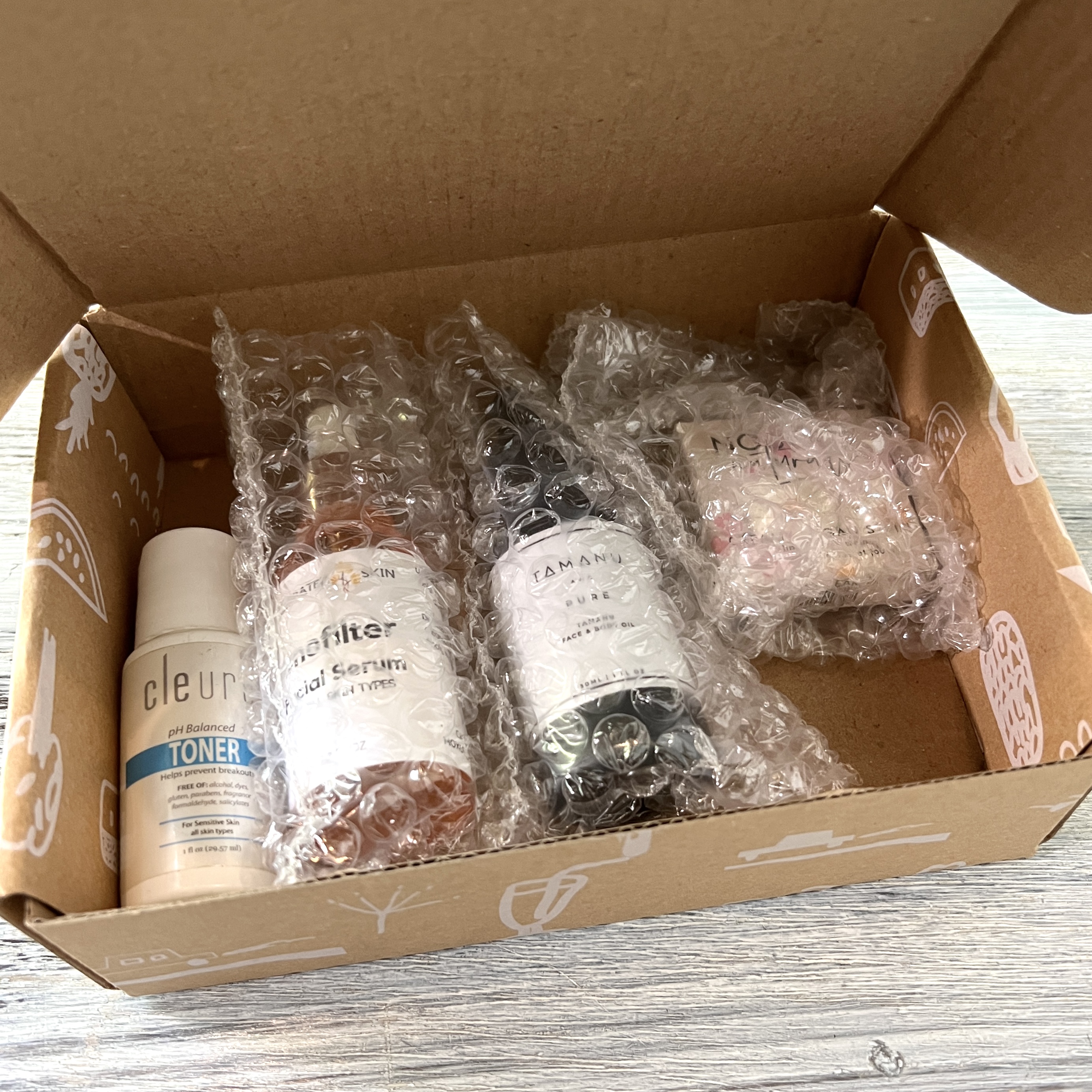 Open Box for Nourish Beauty Box May 2022