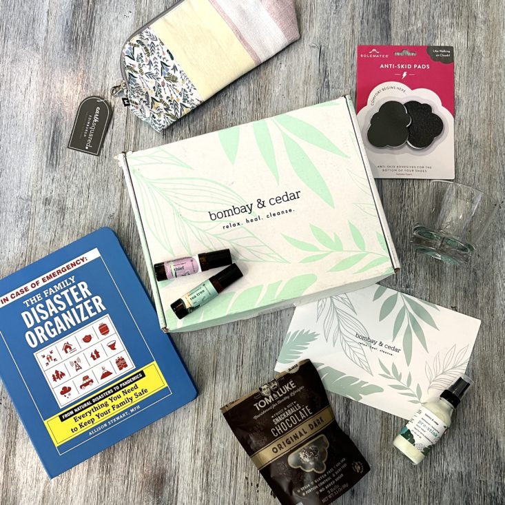 Full Contents for Bombay and Cedar Lifestyle Box March 2022