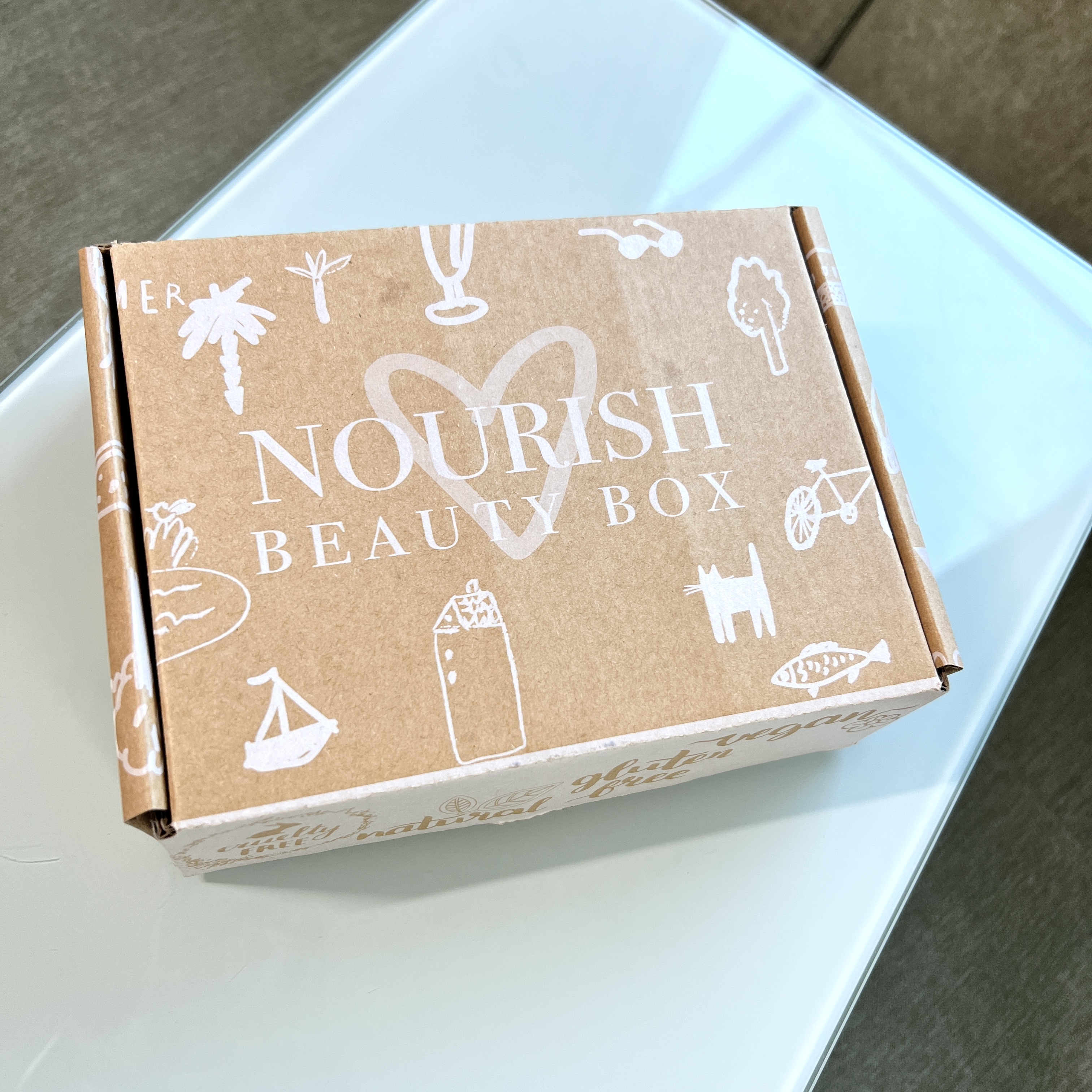 Box for Nourish Beauty Box June 2022