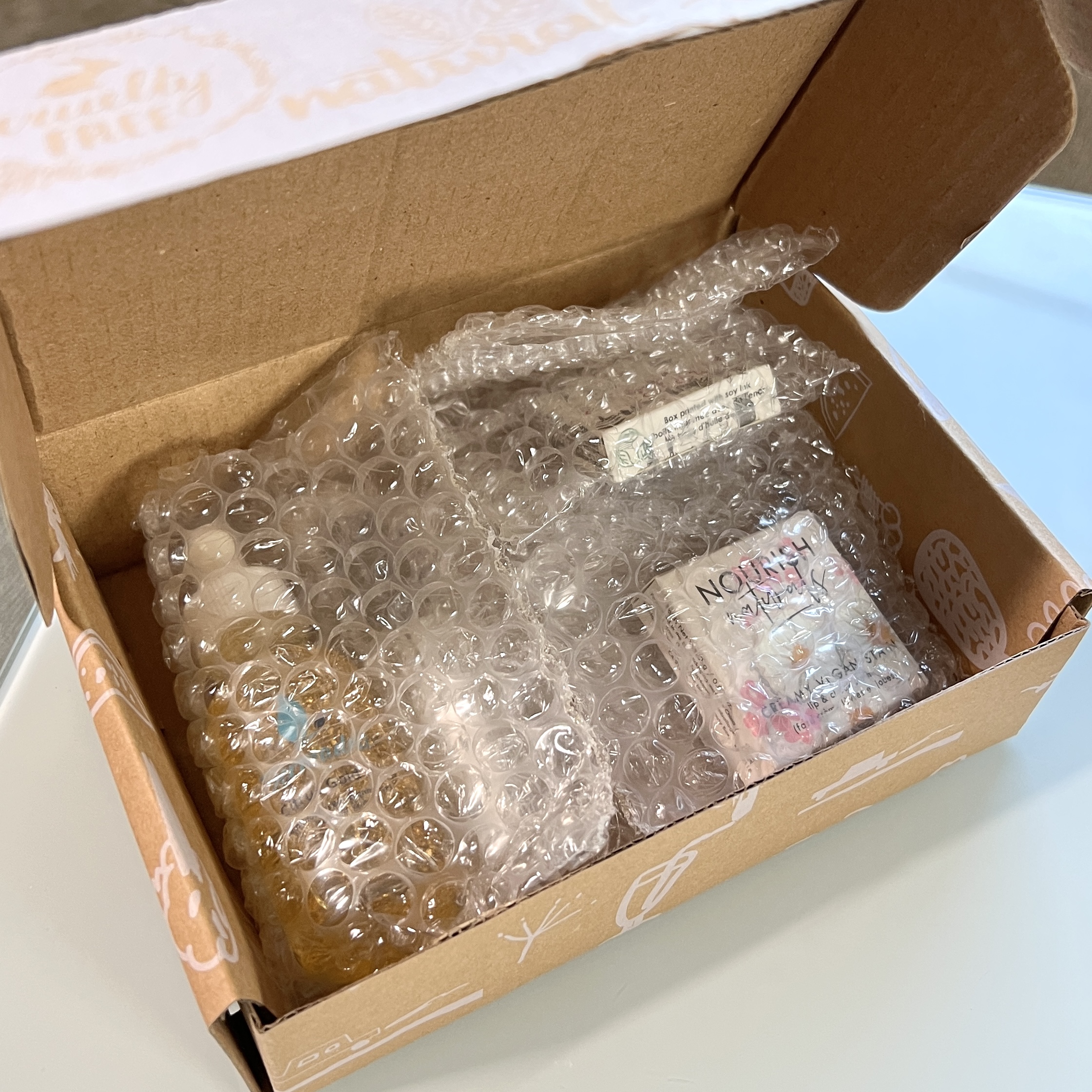 Open Shot of Box for Nourish Beauty Box June 2022