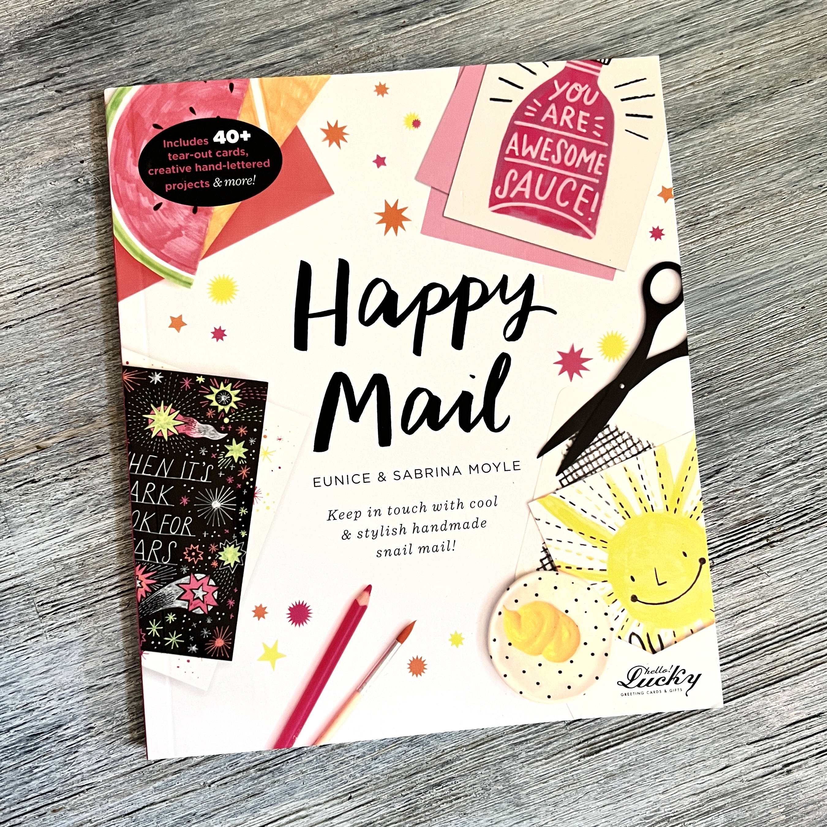 Front of Happy Mail Book for Bombay and Cedar Spring 2022 Quarterly Lifestyle Box