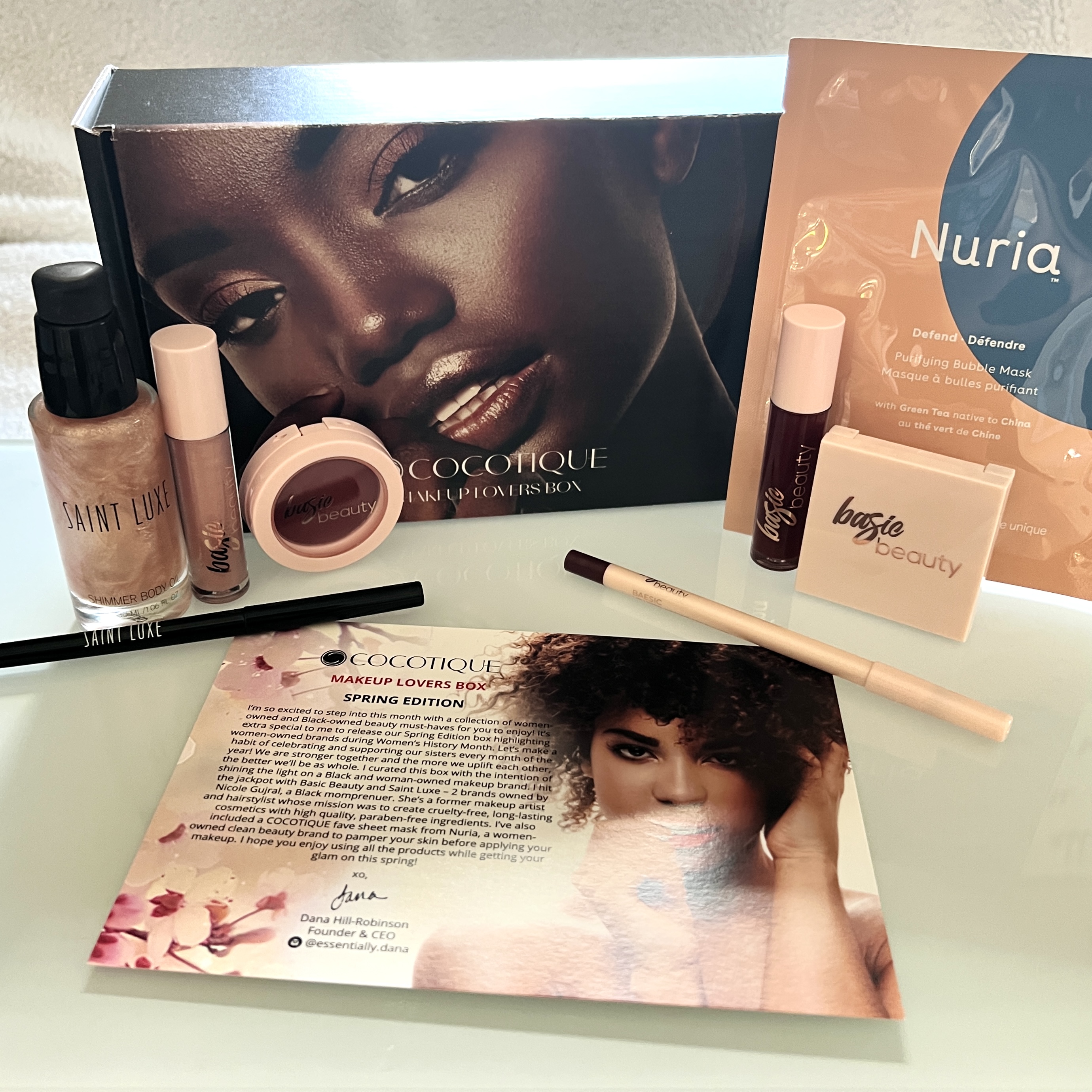 Full Contents for Cocotique Makeup Lovers Box Spring 2022