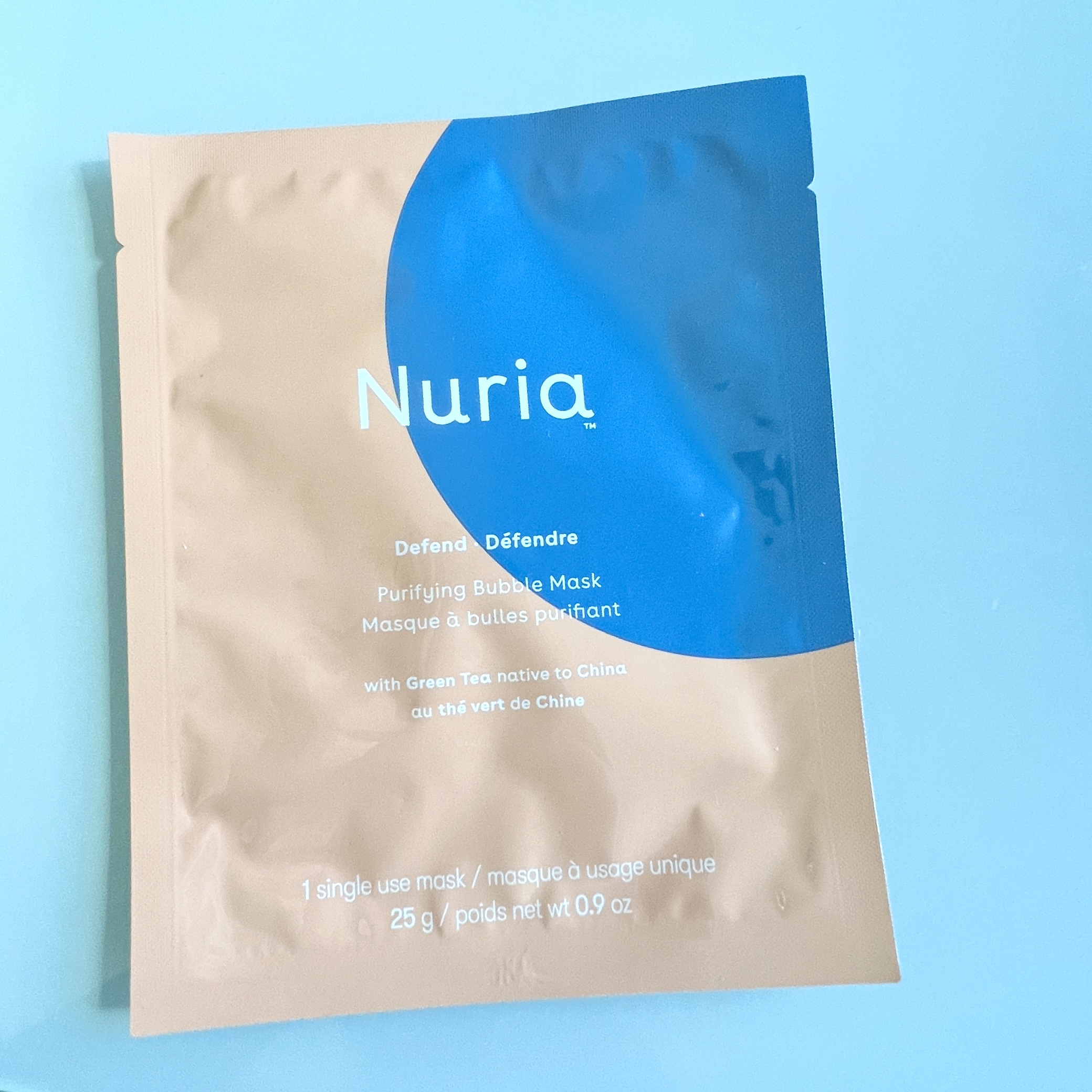 Front of Nuria Purifying Bubble Mask for Cocotique Makeup Lovers Box Spring 2022