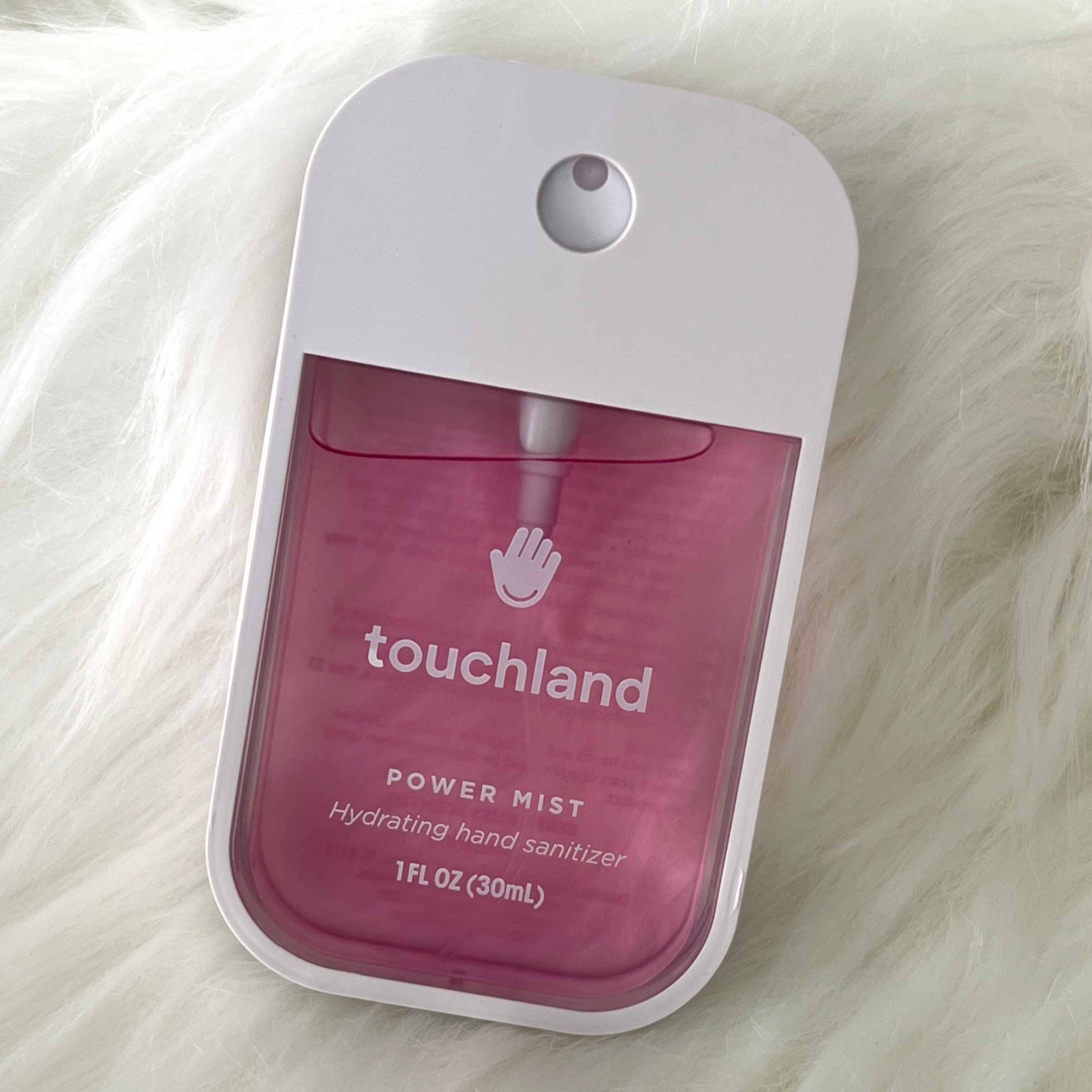 Front of Touchland Hand Sanitizer for GlossyBox June 2022