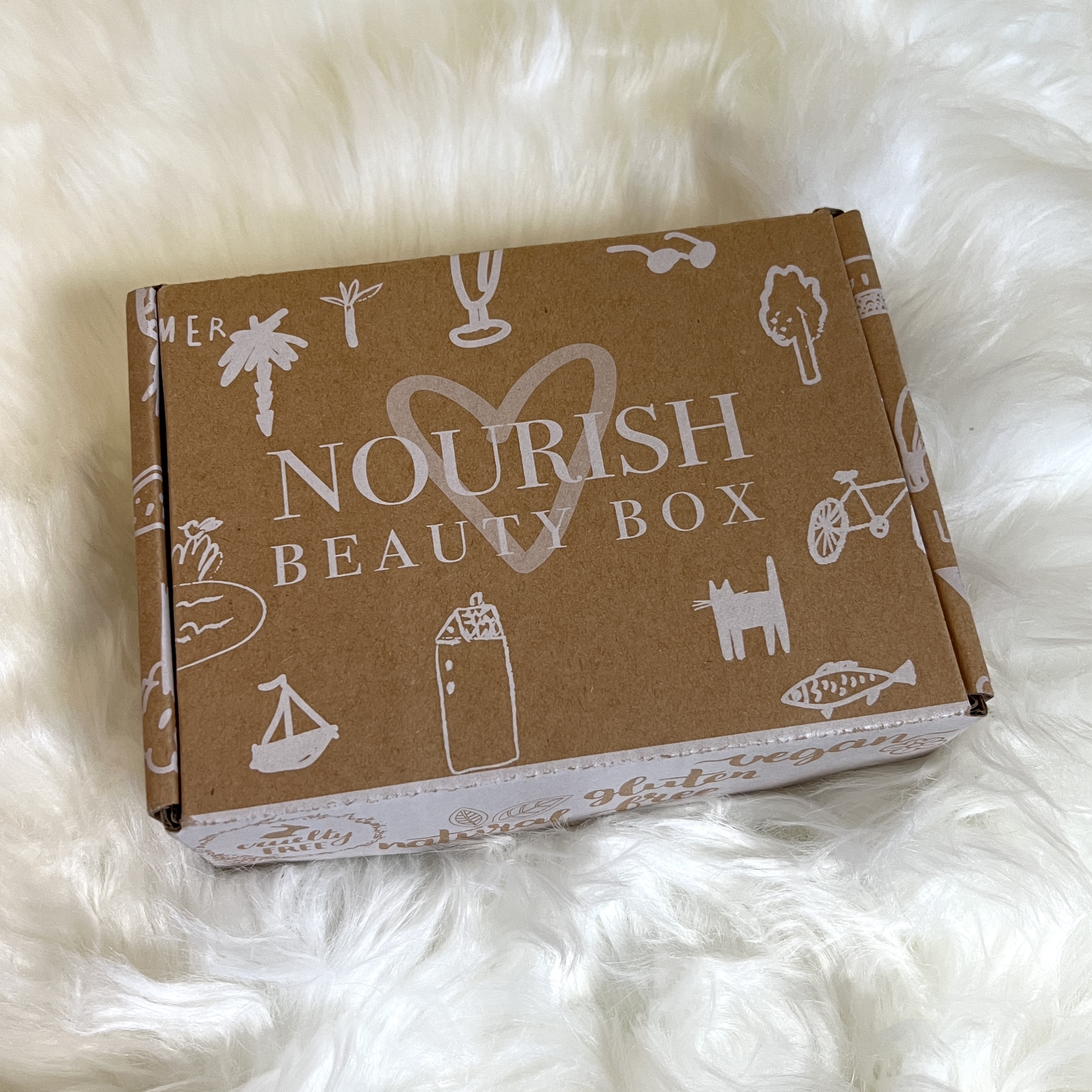 Box for Nourish Beauty Box July 2022