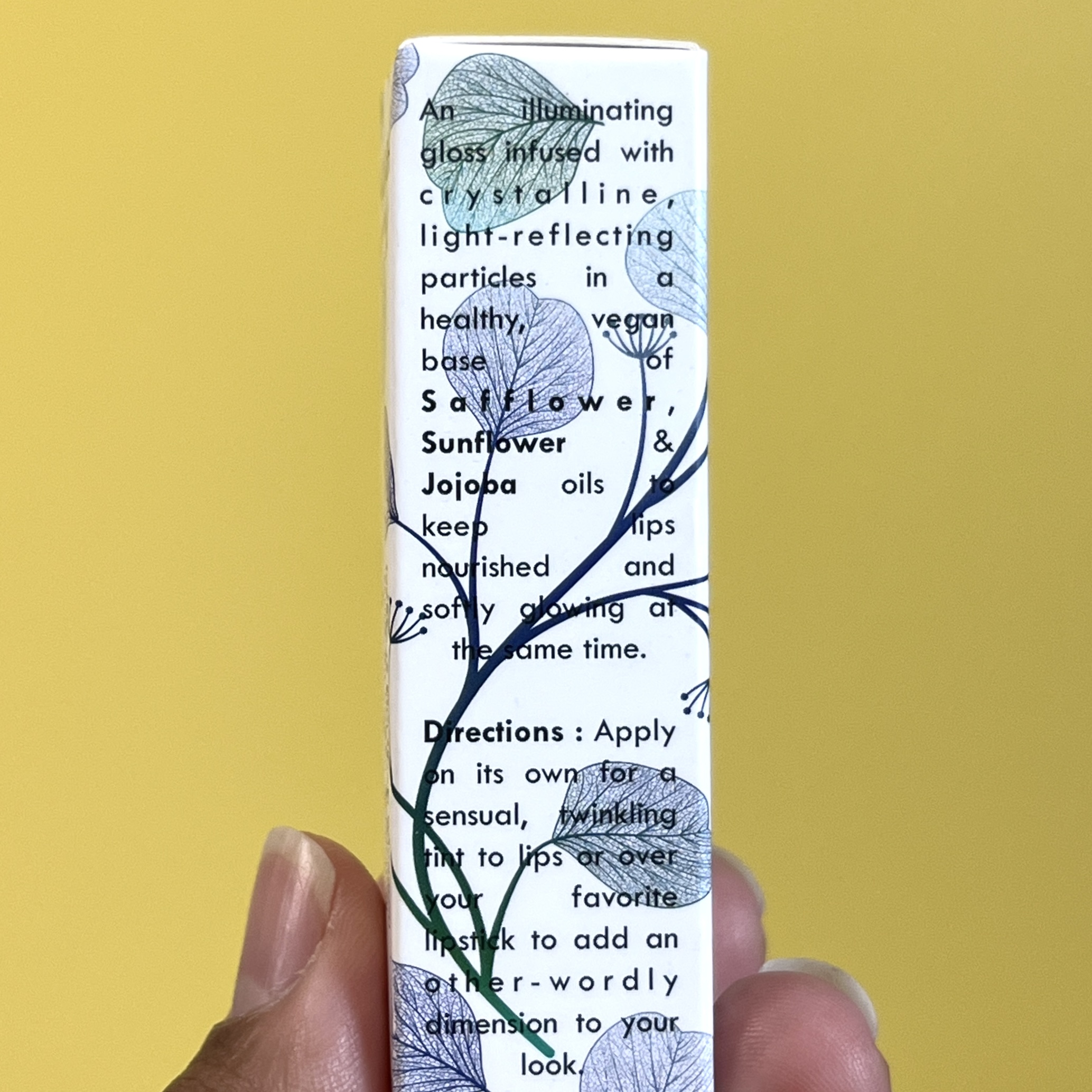 Back of Nourish Naturals Lip Gloss for Nourish Beauty Box July 2022