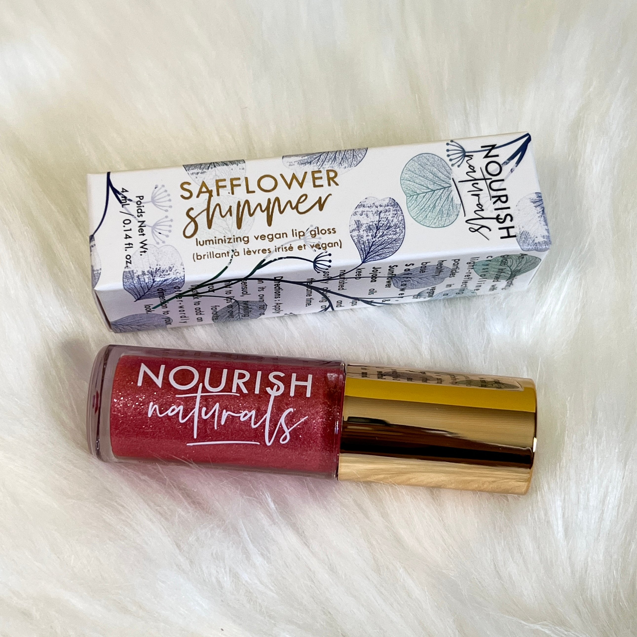 Front of Nourish Naturals Lip Gloss for Nourish Beauty Box July 2022