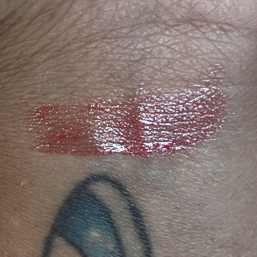 Swatch of Nourish Naturals Lip Gloss for Nourish Beauty Box July 2022