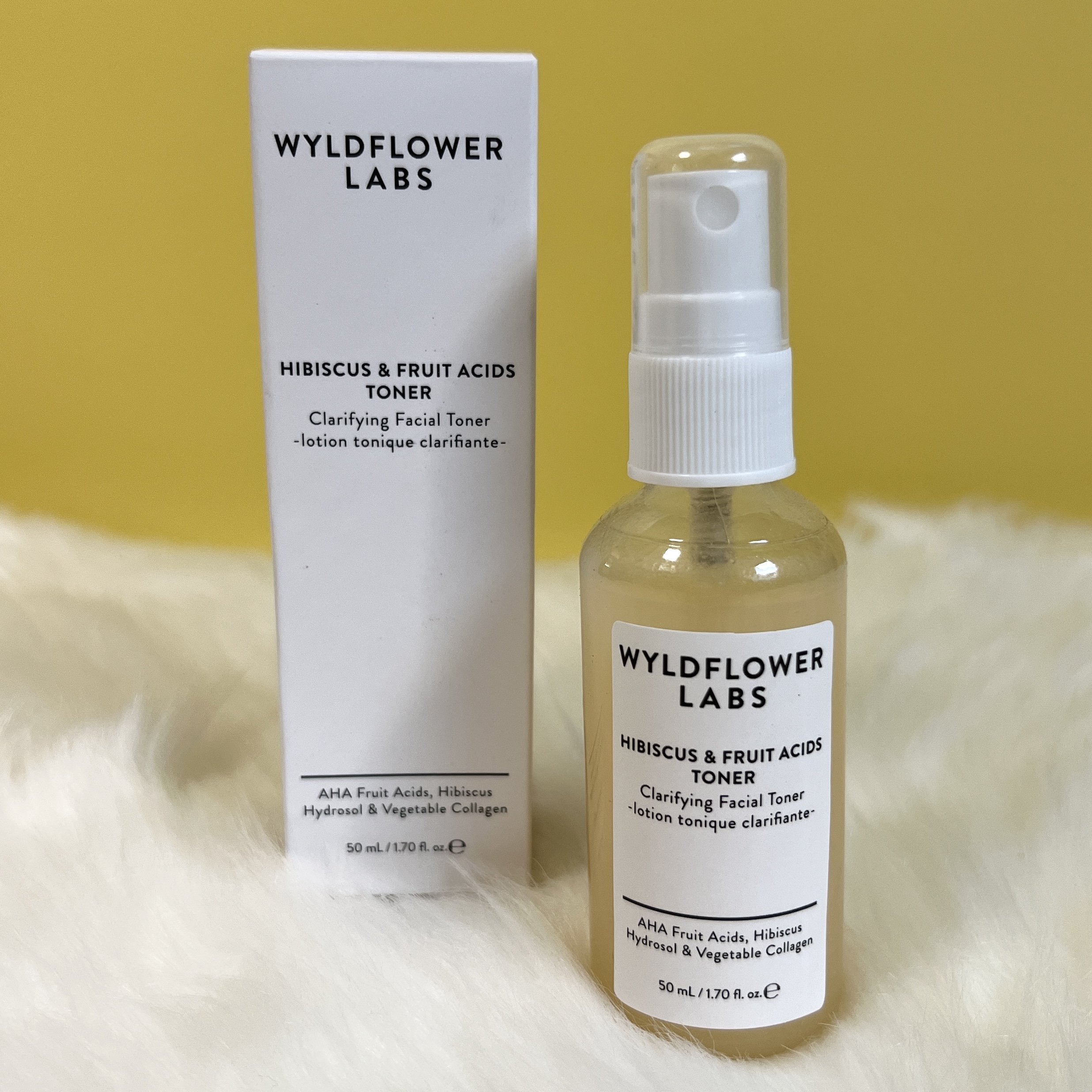 Front of Wyldflower Labs Facial Toner for Nourish Beauty Box July 2022