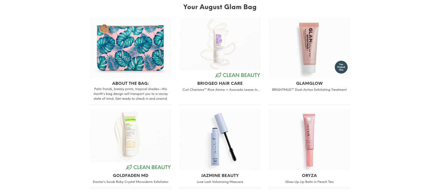 Ipsy Glam Bag August 2022 Full Spoilers My Subscription Addiction