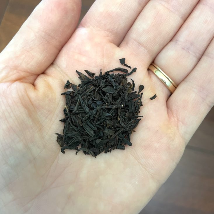 JourneeBox Nottingham loose-leaf black tea in my hand