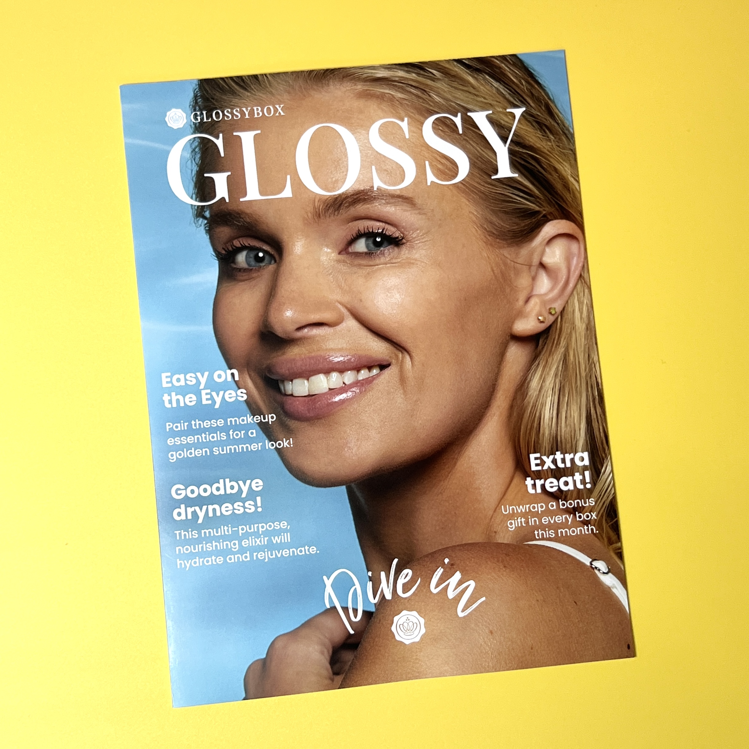 Front of Book for GlossyBox July 2022